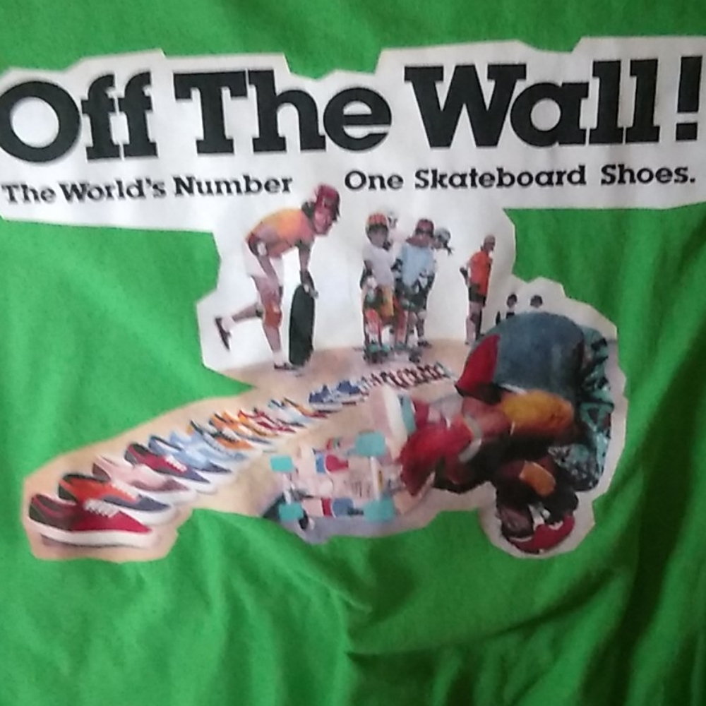 Vans Off the wall vintage style T-shirt skater Jerry Valdez heat transfer style - Picture 4 of 10